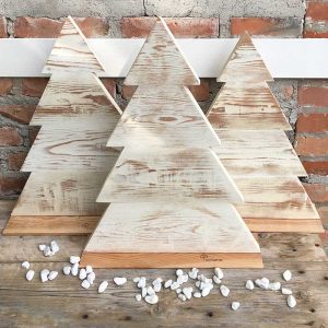 Alberi di Natale Shabby (Trittico)